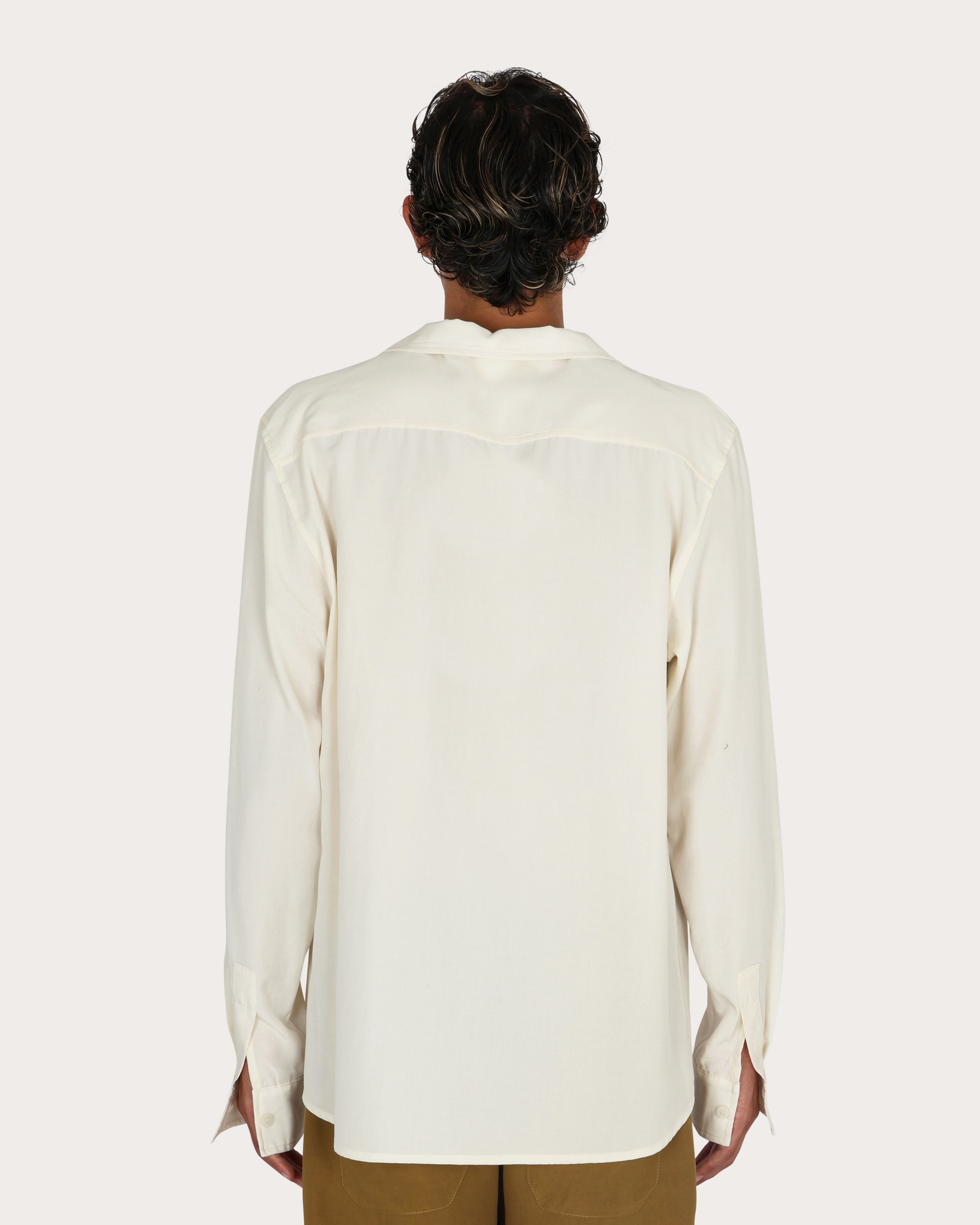 Camicia Bowling in Cupro
